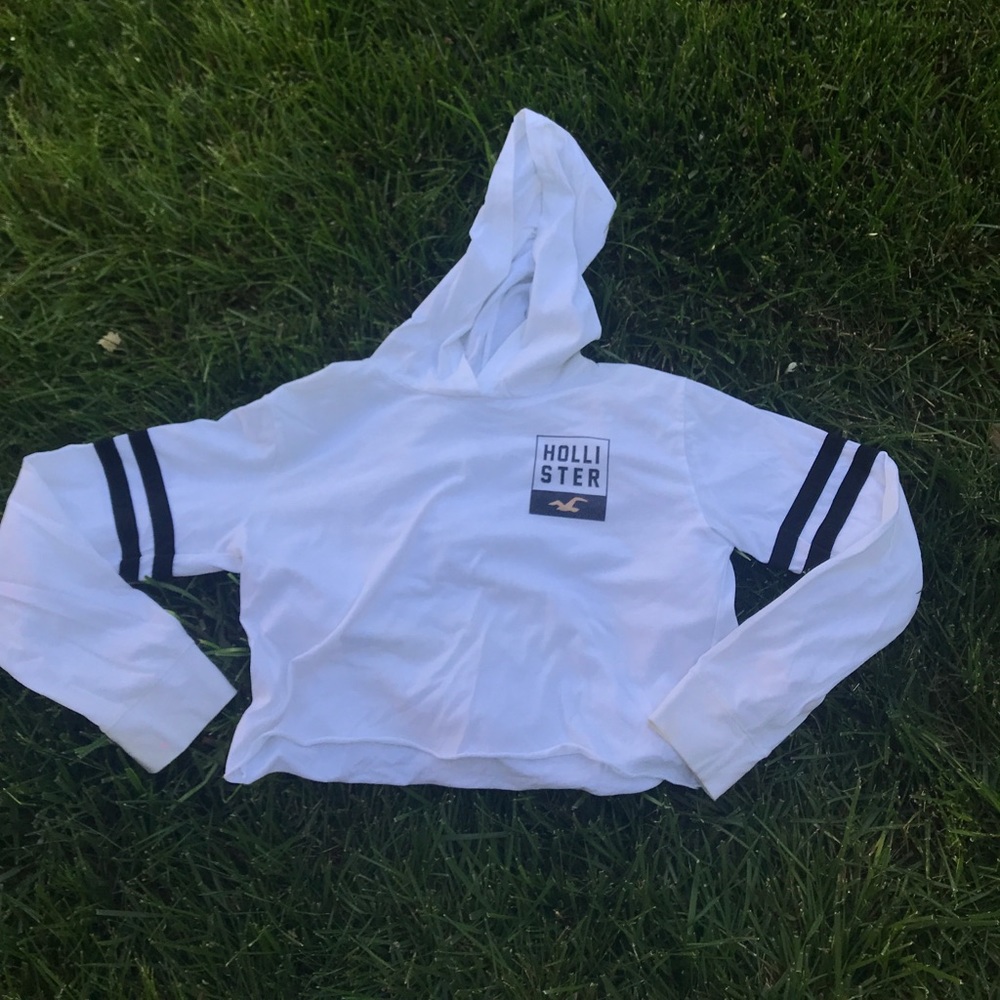 Cropped hollister hoodie